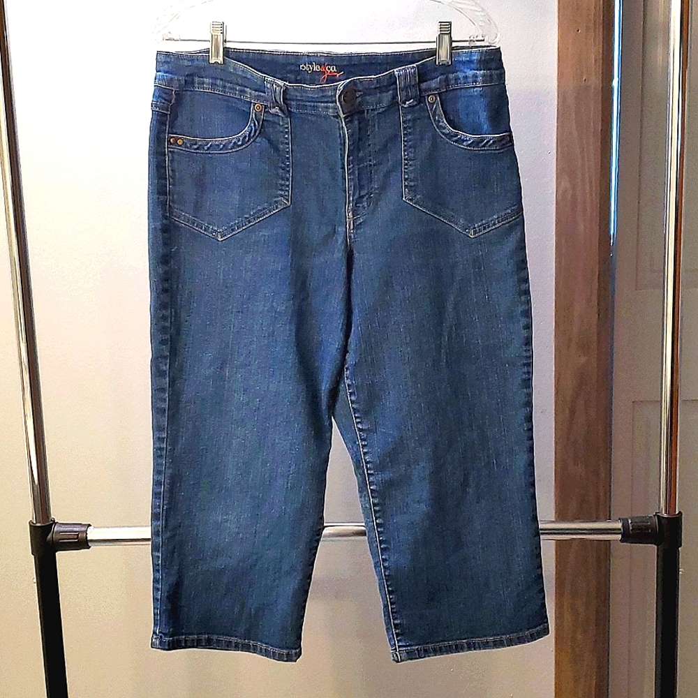 REDUCED!!   FALL CLEARANCE!!  Denim Capris... Size 12